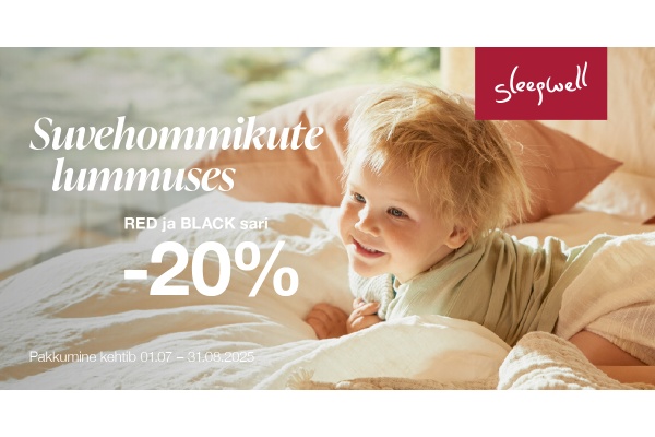 SLEEPWELL´I SUVINE SOODUSPAKKUMINE -20%