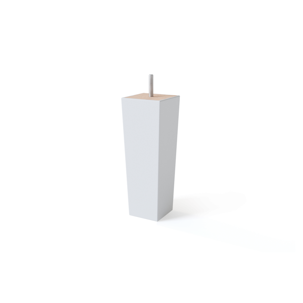 koonusjalad, valge 18cm