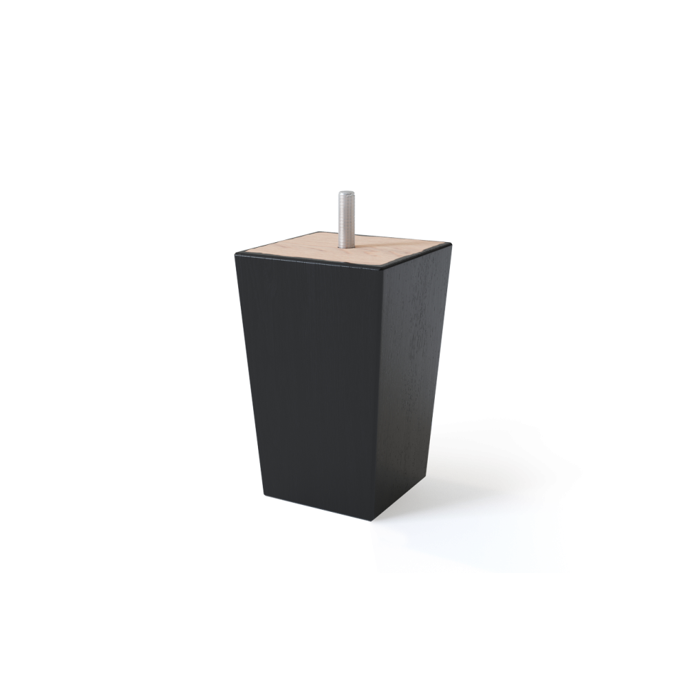 koonusjalad, must 12cm