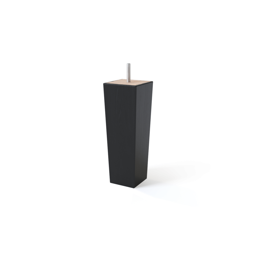 koonusjalad, must 18cm