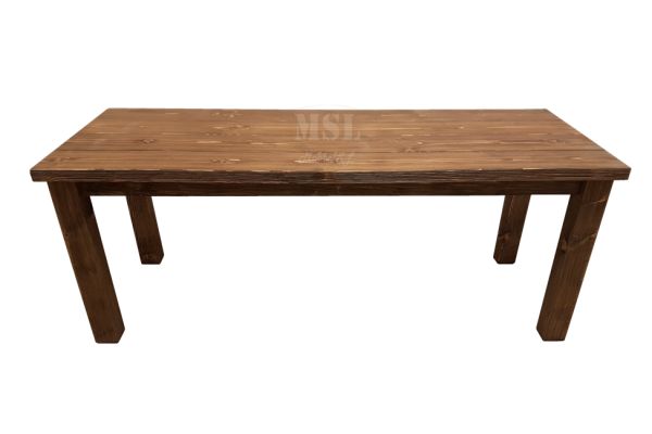 söögilaud 001, 200x78cm, (tumepruun)